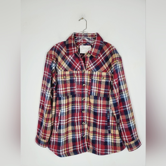 Natural Reflections Jackets & Blazers - NWT Natural Reflections Red Plaid Shacket, Size Large